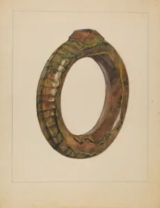 Jessica Price Prints: Ring Bottle, 1936. Creator: Jessica Price