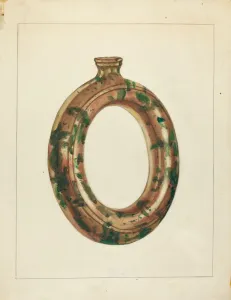 Ring Bottle, c. 1940. Creator: Jessica Price