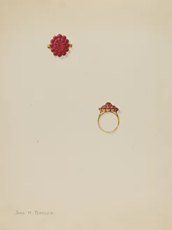 John H Prints: Ring, c. 1938. Creator: John H. Tercuzzi