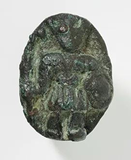 Roman Period Prints: Ring Depicting a Roman Soldier, Roman Period (30 BCE-395 CE). Creator: Unknown