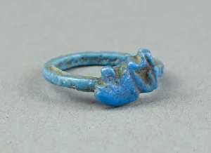 Ring: Figure of Seated Baboon (Thoth), Egypt, New Kingdom, Dynasty 18 (about 1390 BCE)