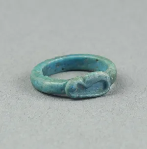Wadjet Prints: Ring: Figure of Serpent Uto (?), Egypt, New Kingdom, Dynasty 18 (about 1390 BCE)