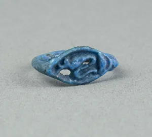 Ring: Figure of Serpent Uto (?) Wearing Crown of Lower Egypt, Egypt, New Kingdom