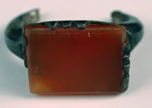 Carnelian Prints: Ring, Iran, 9th-11th century. Creator: Unknown