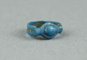 18th Dynasty Gallery: Ring: Oval, Egypt, New Kingdom, Dynasty 18 (about 1350 BCE). Creator: Unknown