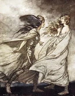 The ring upon thy hand - ah be implored! For Wotan fling it away!, 1924. Artist