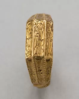 Ring with the Virgin and Child and Saints Margaret and Catherine, England, c. 1425-c