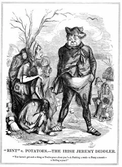 Starving Collection: Rint v Potatoes - The Irish Jeremy Diddler, 1845