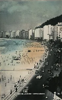 Sudeste Prints: Rio de Janeiro - Copacabana, c1950s. Creator: Unknown