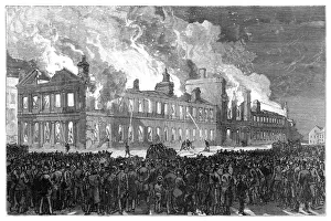 Ile De Montreal Prints: Riots in Montreal, Canada, 1849, (1900)