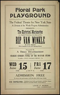 Irving Washington Prints: Rip Van Winkle, Floral Park, NY, 1938. Creator: Unknown
