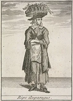 Asparagus Gallery: Ripe Assparagus, Cries of London, (c1688?)