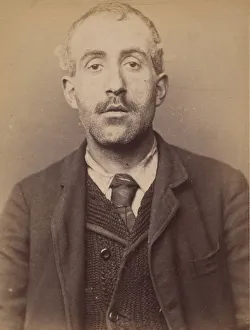 Identification Prints: Ripert. Thomas. 33 ans, ne a Marseille. Cocher. Anarchiste. 5 / 3 / 94. 1894