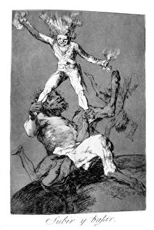 Restriction Gallery: To rise and to fall, 1799. Artist: Francisco Goya