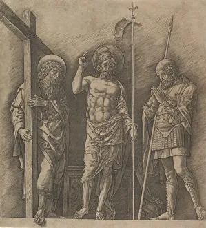Risen Prints: The Risen Christ between Saint Andrew and Saint Longinus, ca. 1472