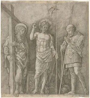 1431 1506 Prints: The Risen Christ between St Andrew and Longinus