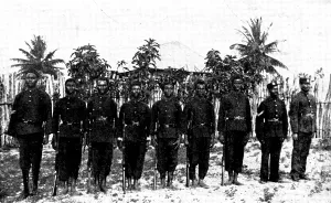 Africans Prints: The Rising in Sierra Leone: Frontier Police, 1898. Creator: Unknown