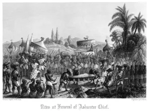 James Gardner Prints: Rites at Funeral of Ashantee Chief. Artist: A Thom