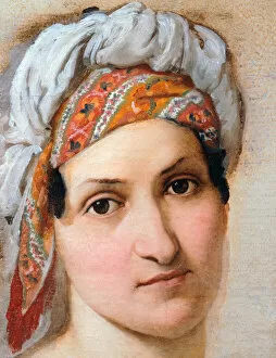 Milanese School Collection: Ritratto della moglie Vincenza Scaccia, 1816. Creator: Hayez, Francesco (1791-1882)