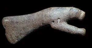 Archaeological Museum Prints: Ritual axe-head in the shape of a leopard