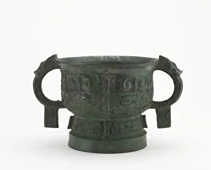 Ritual grain server (gui) with masks, Western Zhou dynasty, ca Ritual grain server (gui) with masks, Western Zhou dynasty, ca
