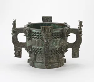 Ritual Equipment Prints: Ritual grain server (gui) with spikes, ribs... Early Western Zhou dynasty, ca