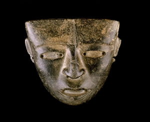 Serpentine Prints: Ritual mask, 450-650. Creator: Unknown
