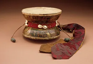 Musical Prints: Ritual Pellet Drum, c.18th century. Creator: Unknown