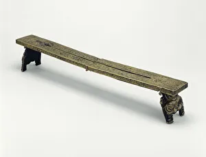Tibetan Collection: Ritual Stand with Lion Supports, 15th / 16th century. Creator: Unknown
