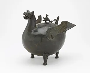 Ritual vessel (huo) in the form of a bird, Eastern Zhou or Western Han dynasty