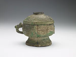 Ritual Vessel Prints: Ritual vessel (kuei) with cover, Eastern Zhou dynasty, 8th century BCE. Creator: Unknown