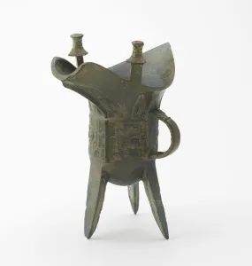 Ritual Equipment Prints: Ritual wine warmer with taotie, Late Shang dynasty, ca. early 11th century BCE
