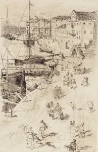 Duvenek Frank Prints: The Riva, Looking Towards the Caserna, 1880. Creator: Frank Duveneck