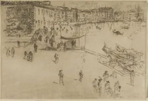 Riva Degli Schiavone Prints: The Riva, No. 2, 1879-1880. Creator: James Abbott McNeill Whistler