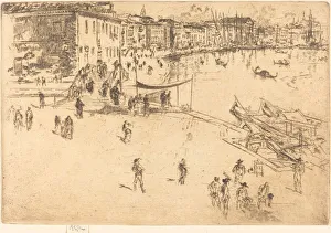 Riva Degli Schiavone Prints: The Riva, No. II, 1880. Creator: James Abbott McNeill Whistler