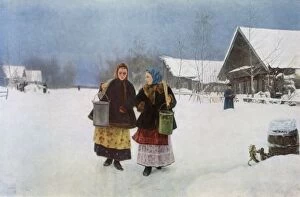 Buckets Gallery: The Rival, 1891, (1965). Creator: Nikolai Alekseevich Kasatkin