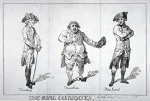 Isaac Cruikshank Prints: The Rival Candidates, 1784. Artist: Isaac Cruikshank