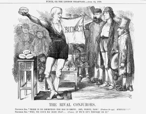 Viscount Sherbrooke Prints: The Rival Con jurors, 1869. Artist: John Tenniel