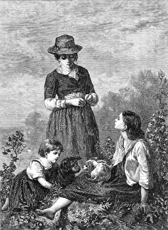 W Thomas Prints: The Rival Pets, by E. Castan, in the exhibition at the French Gallery