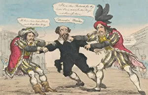 Richard Iii Gallery: The Rival Richards, or Sheakspear in Danger, May 18, 1814. Creator: William Heath