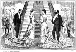 Rivals in Social Success, 1880 (1891). Artist: George du Maurier Rivals in Social Success, 1880 (1891). Artist: George du Maurier