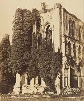 Delamotte Gallery: Rivaulx Abbey. General View from the South, 1850s. Creators: Joseph Cundall