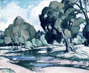 Peploe Samuel John Prints: River, 1932 - 1933. Creator: Samuel John Peploe