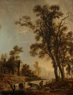 River Bank with Cattle, c1645-1650. Creator: Aert van der Neer