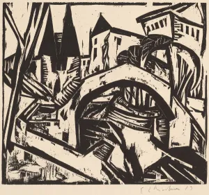 Berlin Germany Gallery: River Bank at Elisabeth (Berlin), 1912-1913. Creator: Ernst Kirchner