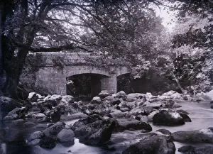 River and bridge near Plymouth in Devon, 1920. Creator: Unknown River and bridge near Plymouth in Devon, 1920. Creator: Unknown