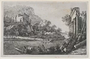 Boisseux Jean Jacques De Collection: River Crossing, 1796. Creator: Jean-Jacques de Boissieu