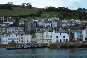 River Dart Prints: River Dart and ferry, Dartsmouth, Devon, 20th century. Artist: CM Dixon