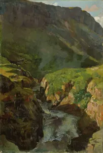 Gerhard Morgenstjerne Munthe Prints: The River Driva, 1895. Creator: Gerhard Munthe