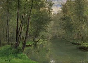 Along the River Epte in Gasny, 1882. Creator: Cesar de Cock